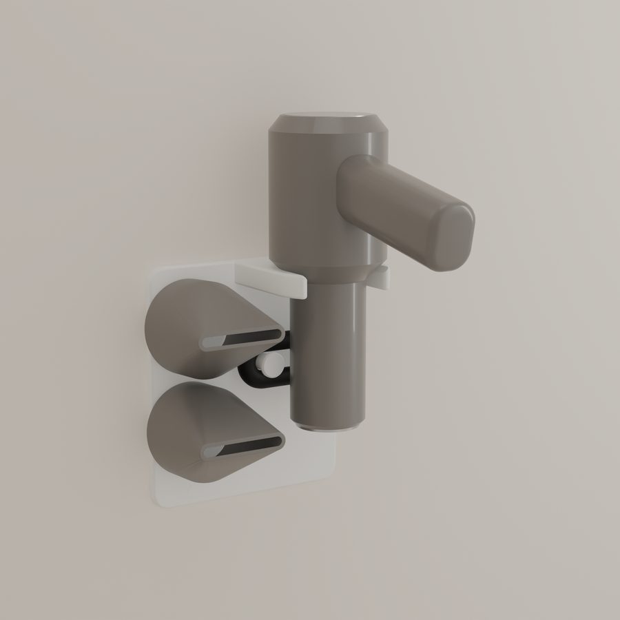 Soporte de secador, para la pared del baño