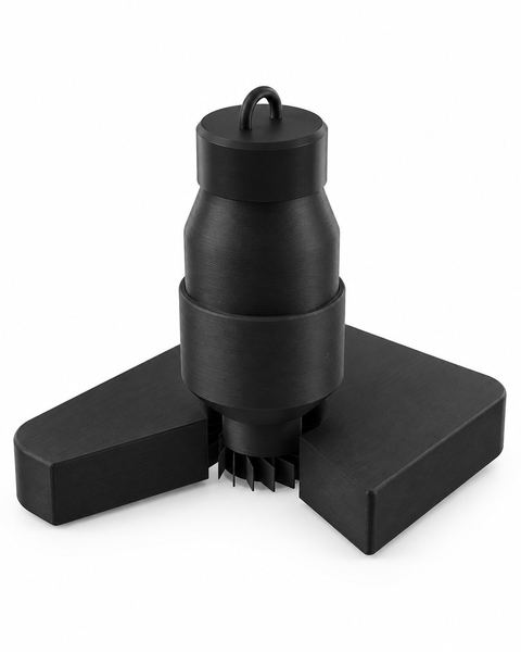 Adaptador de botella sobre fondo blanco