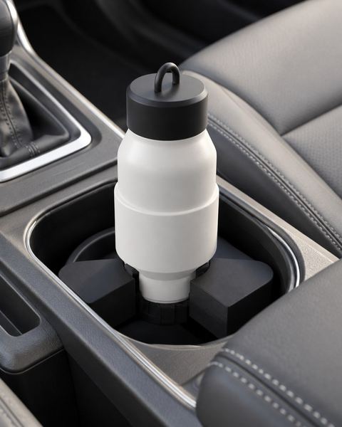 Adaptador de botella en uso