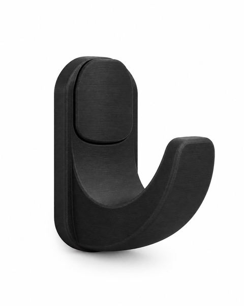 Colgador de casco sobre fondo blanco