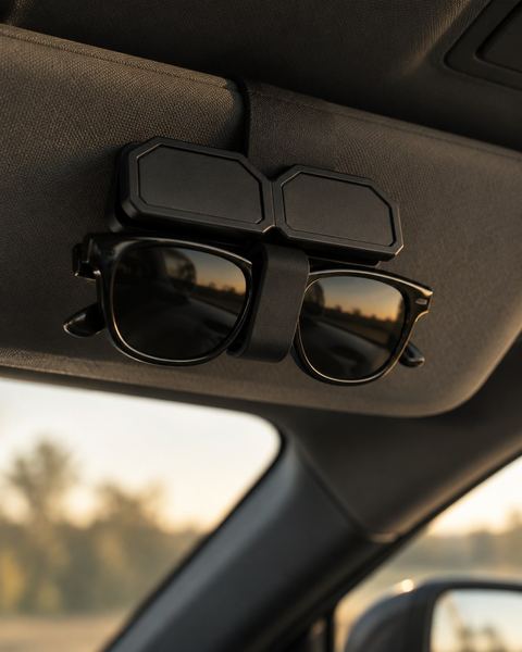 Pinza de gafas en uso