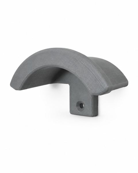 Gancho de casco de moto sobre fondo blanco