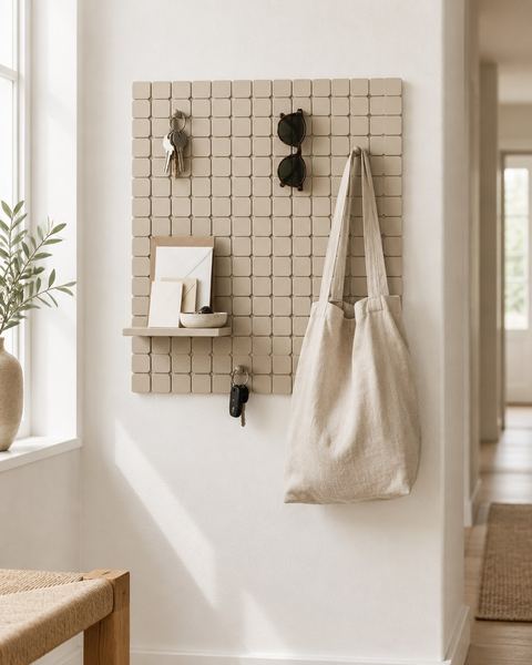Panel de pared en uso