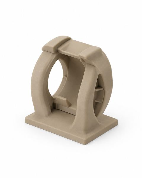 Soporte de reloj sobre fondo blanco